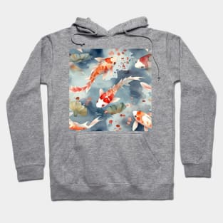 Koi fish in the pond. Hoodie